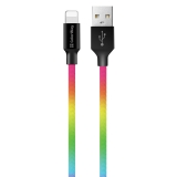Кабель USB  AM to Lightning  1,0м  ColorWay  2.4A  multicolor