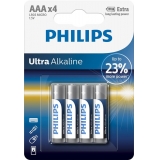 Батарейка Philips  Ultra Alkaline  AAA (4шт)  блістер