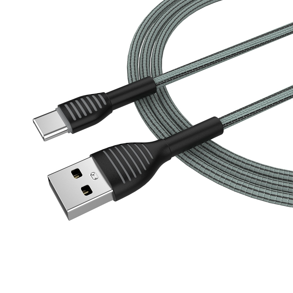 Кабель USB  AM to Type-C  1,0м  ColorWay  3.0A  чорний  (braided cloth)