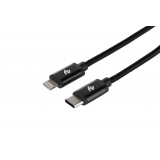Кабель USB  Type-C to Lightning  1,0м  2E Black