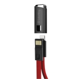 Кабель USB  AM to Lightning  0,22м  ColorWay  2.4A  червоний  ( брелок)