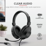 Гарнітура Trust   Ozo Over-Ear  USB Headset  Black