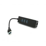 Кабель-перехідник  USB to RJ45 Ethernet  +  хаб 3xUSB 3.1