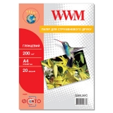Папір WWM фото глянець 200g  A4 * 20арк