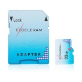 Карта пам'яті microSDHC  32Gb (Class 10)  eXceleram Color series + SD адаптер