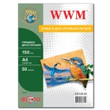 Папір WWM фото глянець  150g  A4 *  50арк. 2-ух