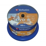 Диск DVD-R Verbatim 4,7G Cake( 50) Printable