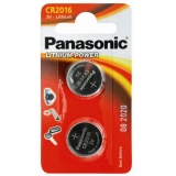 Батарейка Panasonic  CR2016  3.0V  (2шт)  блістер