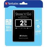 Накопичувач зовнішній HDD Verbatim  2TB  USB3.0  Store'n'Go  Portable