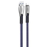 Кабель USB  AM to Lightning  1,0м  ColorWay  2.4A  синій  (zinc alloy)