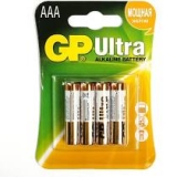 Батарейка GP  Ultra  Alkaline  AAA  (4шт)  блістер