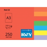 Папір  REY Adagio А3/160 інтенсив Red 22  (червоний)