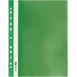 Швидкозшивач пластик з перфорацією ф.А5 Economix зелений
