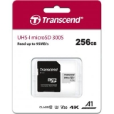 Карта пам'яті microSDXC 256Gb (Class 10)  Transcend  UHS-I  R95/W45MB + SD адаптер