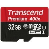 Карта пам'яті microSDHC  32Gb (Class 10)  Transcend Premium  UHS-1  R60MB/s