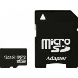 Карта пам'яті microSDHC  16Gb (Class 10)  eXceleram + SD адаптер