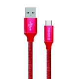 Кабель USB  AM to Type-C  1,0м  ColorWay  2.1A  червоний