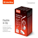 Світильник LED  ColorWay  Flexible & Clip  White з вбудованим акумулятором
