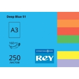 Папір  REY Adagio А3/160 інтенсив Deep Blue 51 (темно-синій)