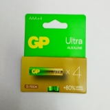 Батарейка GP  Ultra  Alkaline  G-TECH AAА  (4шт)  блістер