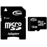 Карта пам'яті microSDHC  16Gb (Class 10)  Team + SD адаптер