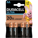 Батарейка Duracell  Ultra  AA  (3+1шт)  блістер