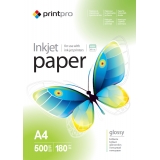 Папір PrintPro фото глянець  180g  A4 *500арк