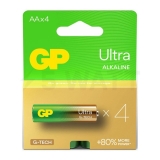 Батарейка GP  Ultra  Alkaline  G-TECH AA  (4шт)  блістер