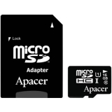 Карта пам'яті microSDHC  16Gb (Class 10)  Apacer + SD адаптер