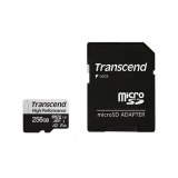 Карта пам'яті microSDXC 256Gb (Class 10)  Transcend  UHS-I  U3 A2 R100/W85MB/s + SDадаптер