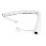 Телефонний шнур вітой  Cablexpert  2м, білий