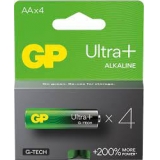 Батарейка GP  Ultra +  Alkaline  G-TECH AA  (4шт)  блістер