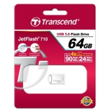 USB 3.0 флеш  64Gb Transcend  JF 710  Metal Silver