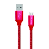Кабель USB  AM to microUSB  1,0м  ColorWay  2.1A  червоний